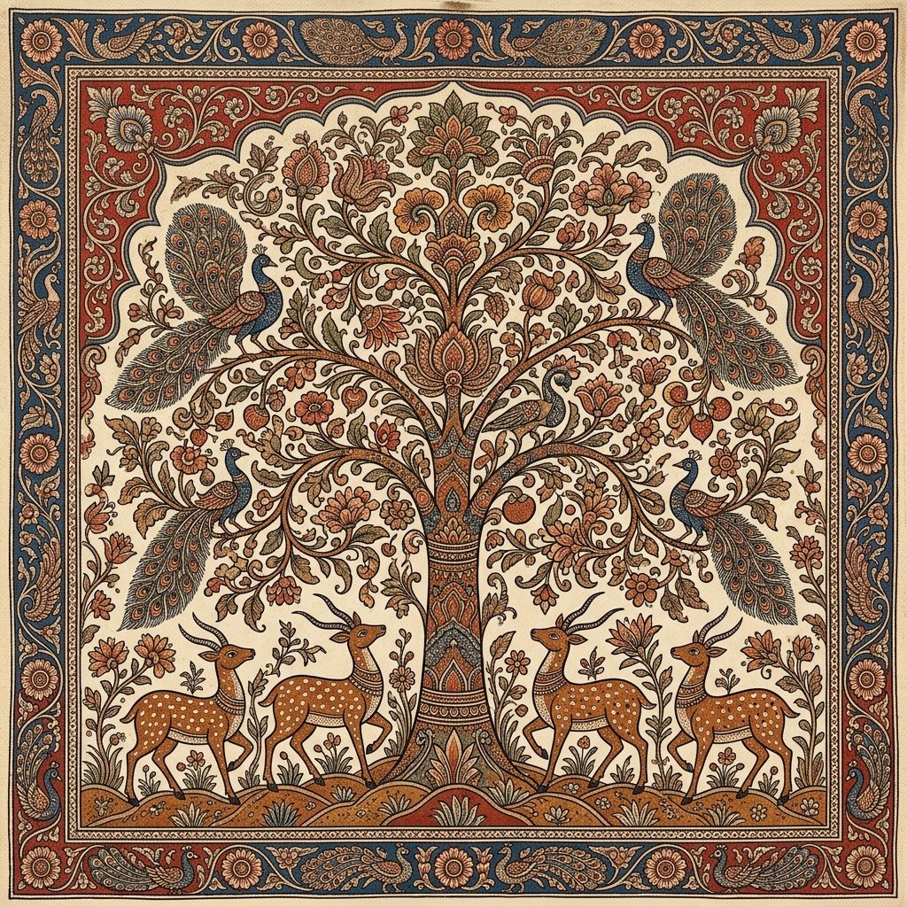 Kalamkari Tree of Life artwork