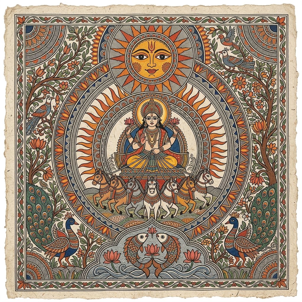 Surya Mandala Mithila Tableau