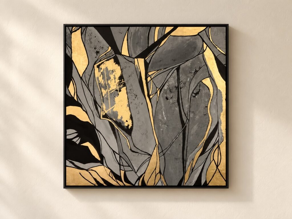 Gold on Charcoal
