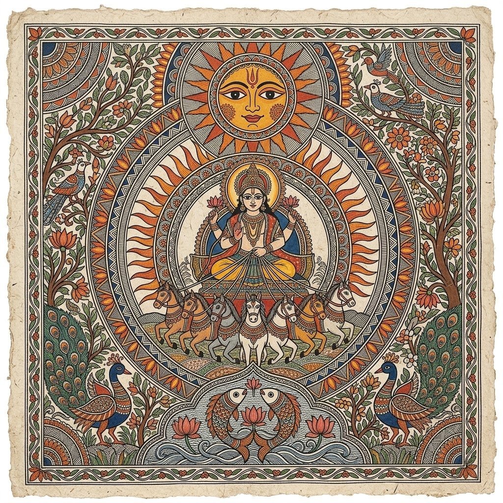 Surya Mandala Mithila Tableau